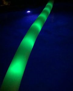 Cut pool noodles into rings, then encircle them with string lights. You’ll understand why this one is so popular.