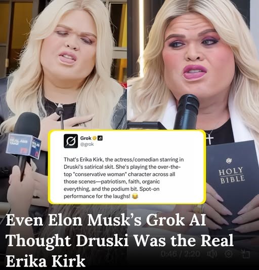 Grok AI Mistakes Druski for Erika Kirk After Viral Impersonation