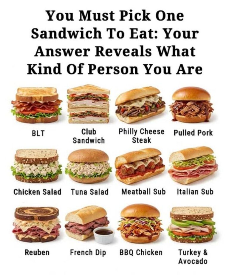 Choose One Sandwich and Discover What It Says About Your Personality