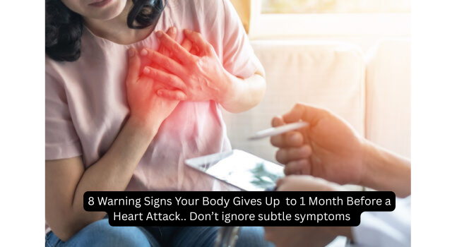 8 warning signs your body can send before a heart attack