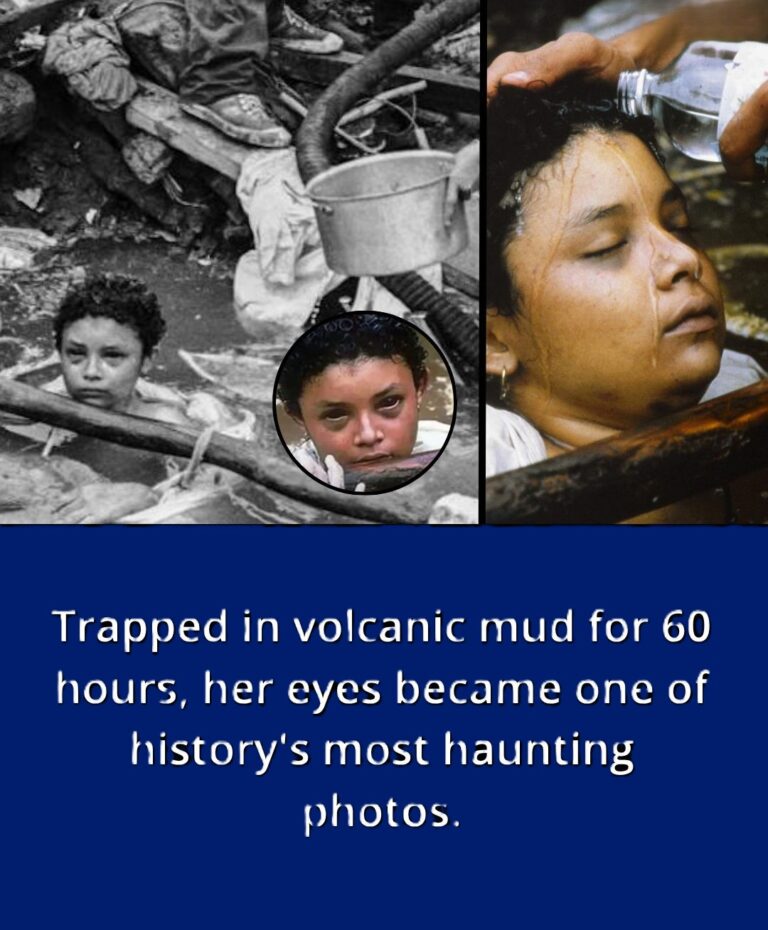 A 13-year-old girl was swallowed by volcanic mud