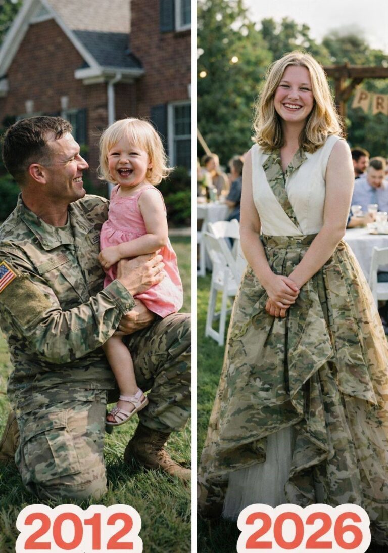 Dad’s Prom Dress in Uniform…