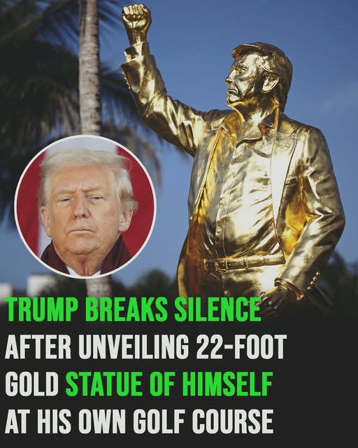 Donald Trump Responds to Rumors About a 22-Foot Statue at His Golf Club